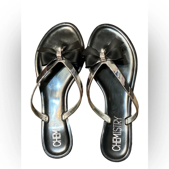 Chemistry Shoes - Mirror look flip flops